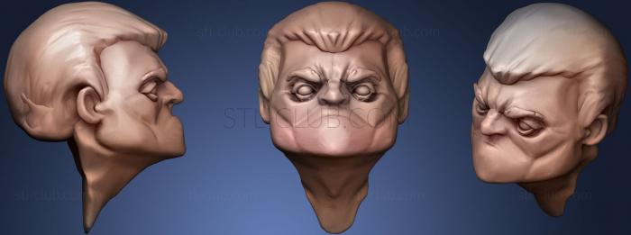 3D мадэль Один Сердитый Человек (STL)